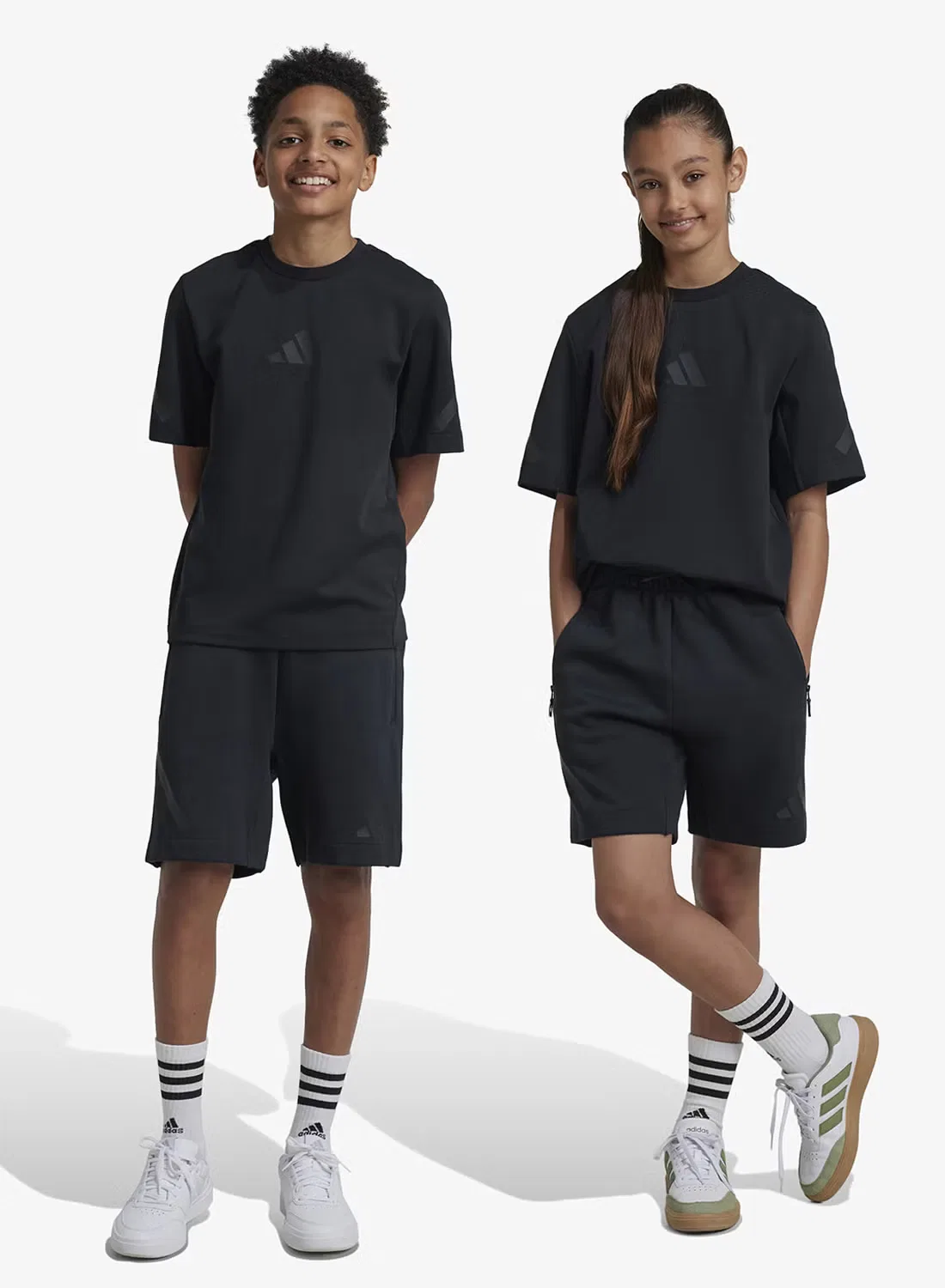 Шорты спортивные Youth ZNE Adidas, черный