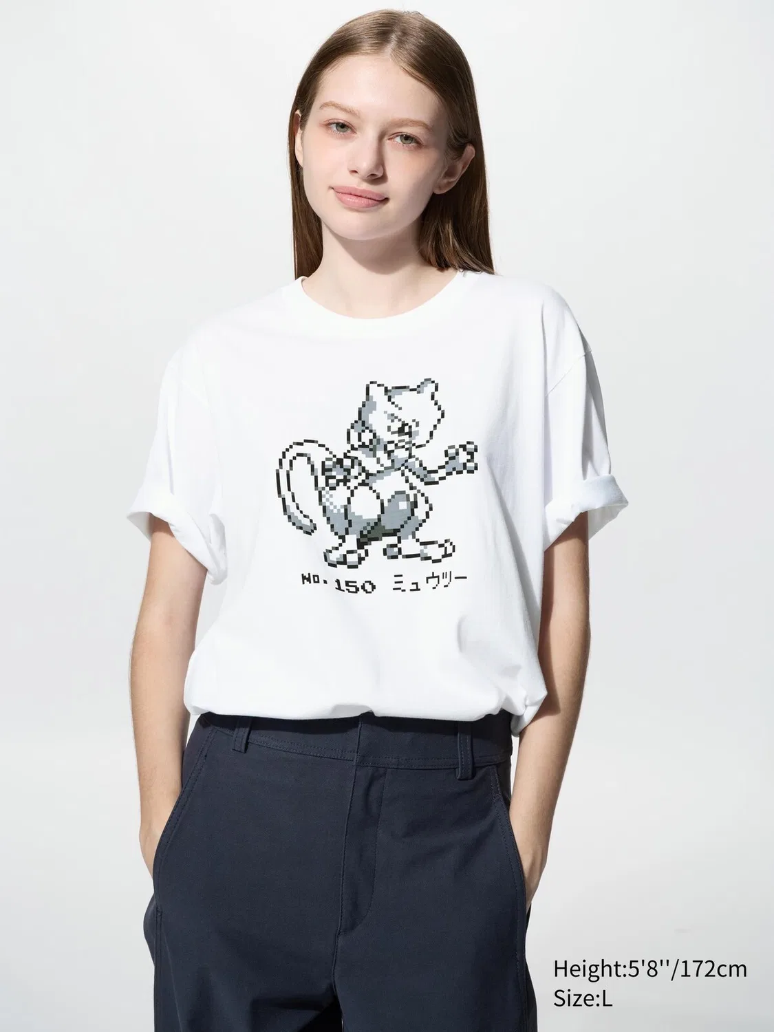 Футболка Uniqlo Pokémon UT, с графическим принтом, белый — фото 3