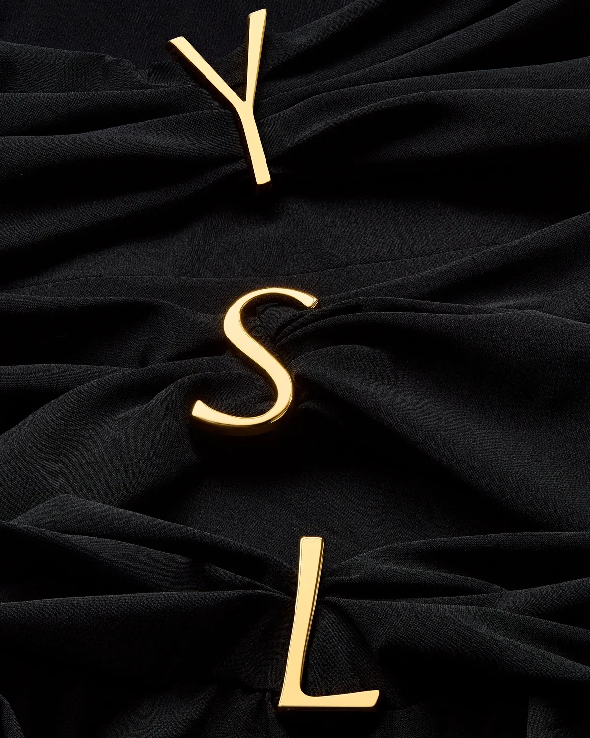 Пляжный костюм YSL без бретелек SAINT LAURENT, черный — фото 3