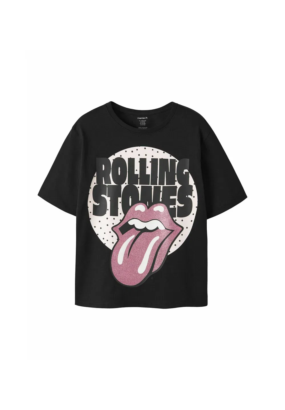 Футболка The Rolling Stones - футболка с принтом Name It, Black