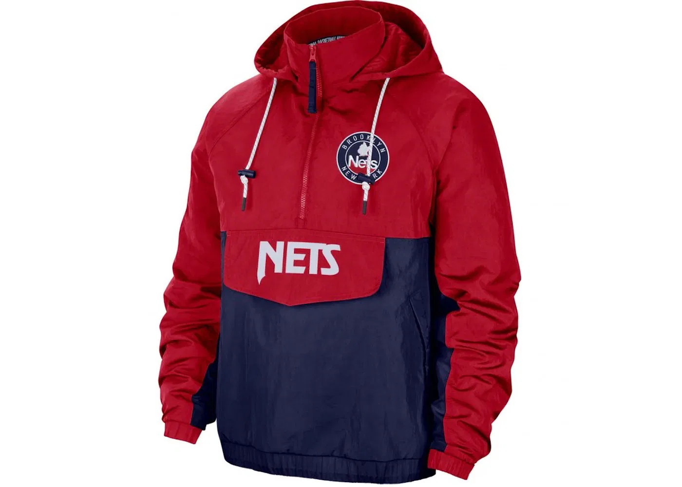 Мужская куртка с принтом NBA Brooklyn Nets Courtside Premium Nike, красный/синий/белый