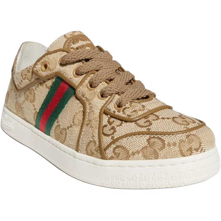 Детские кеды для скейтбординга с замшевым верхом GUCCI, Sand & Brown — фото 4