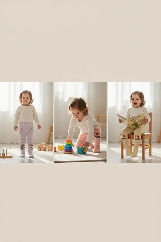 Детские колготки для девочек хлопковые с узором Amélio Kids, Multicolor — фото 3