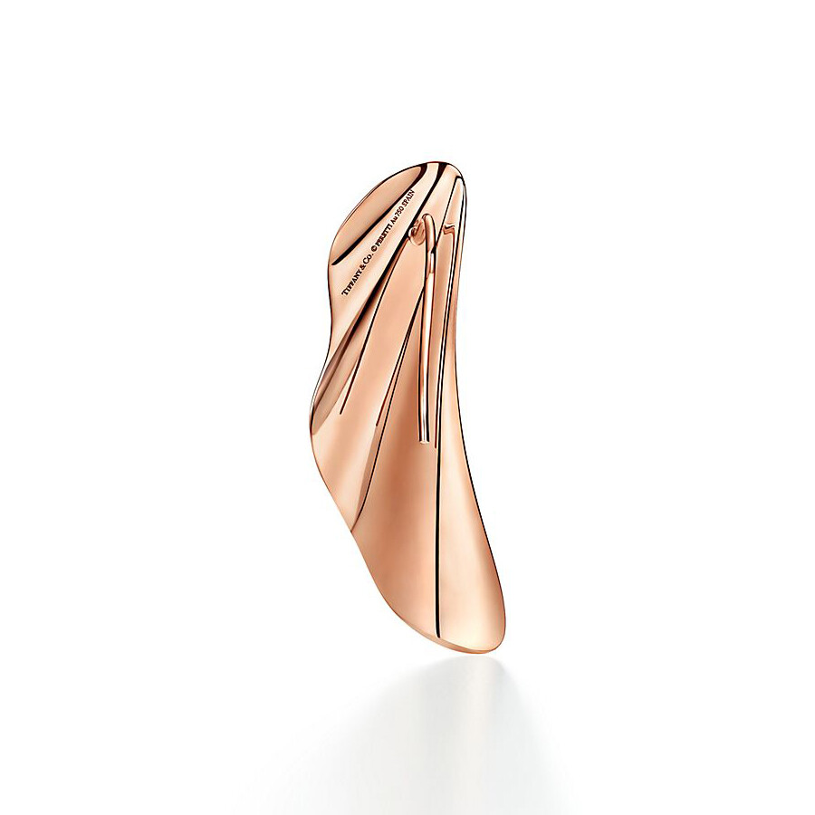 Серьги Tiffany & Co. Elsa Peretti High Tide, розовое золото — фото 3