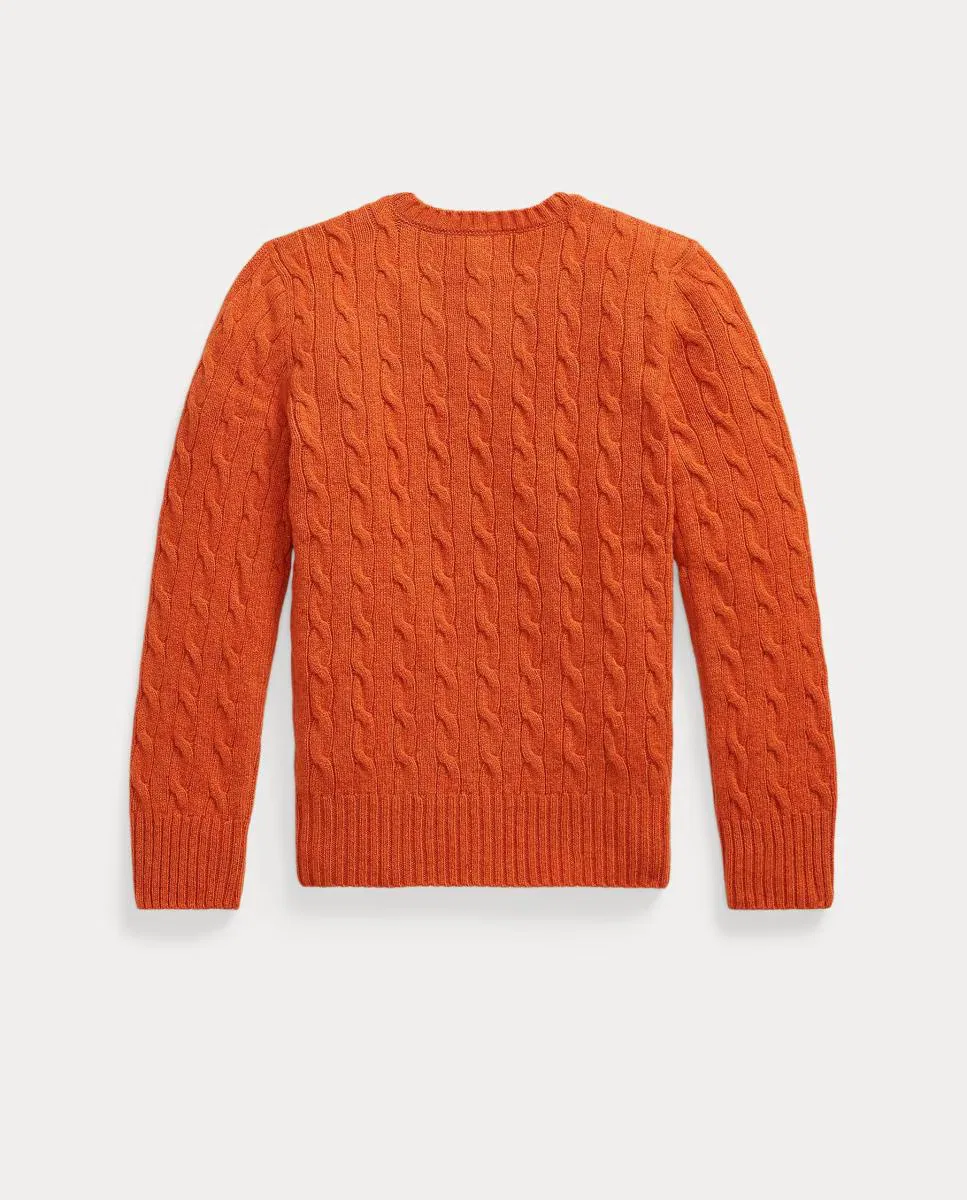 Джемпер из шерсти, Unisex Cashmere Punto Ochos, Polo Ralph Lauren, оранжевый — фото 2