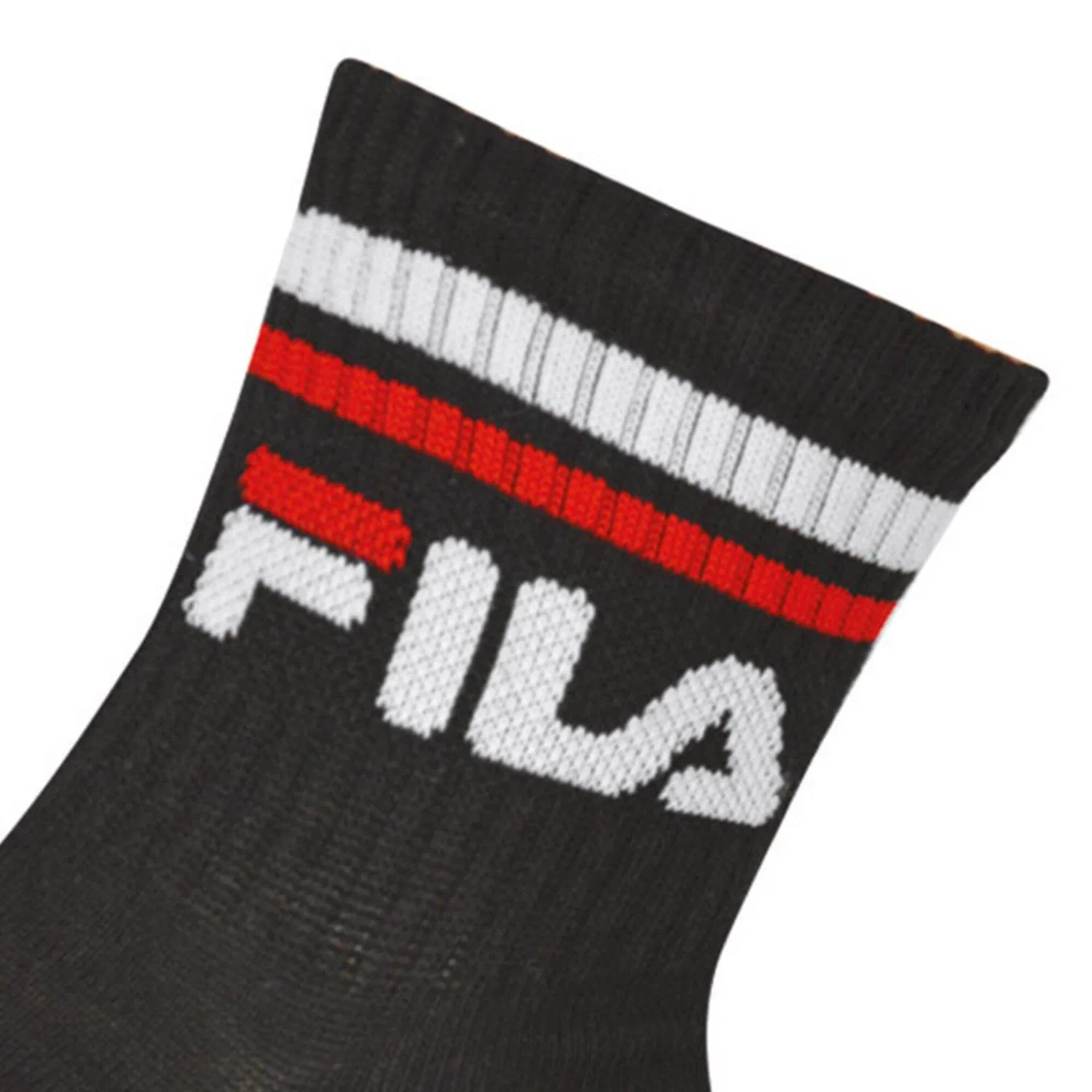 Детские носки с логотипом Fila, 6 пар, Черный — фото 3