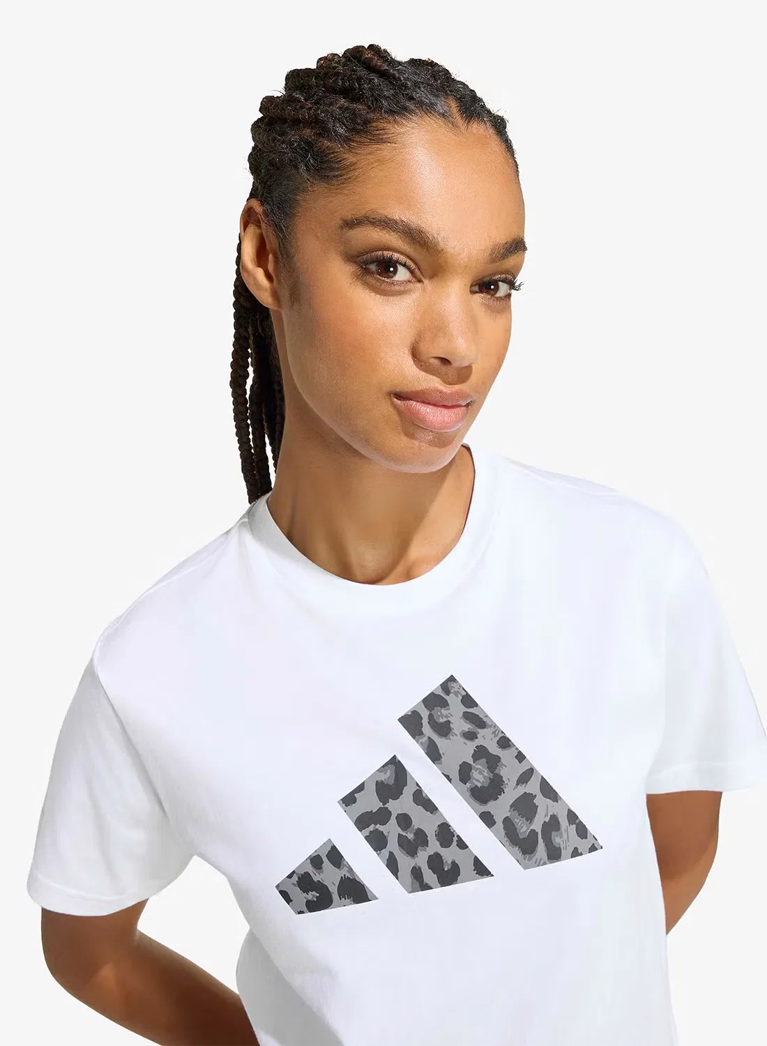 Футболка с принтом Animal graphic Adidas, белый — фото 3