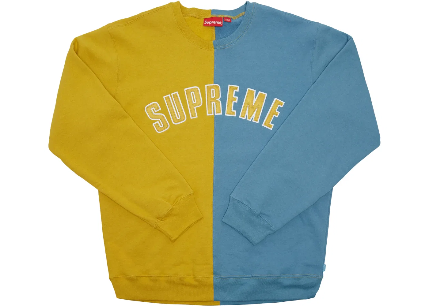 Мужской свитшот с круглым вырезом Supreme, Mustard
