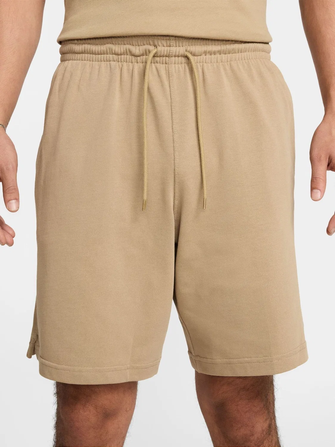 Шорты Nike Club Knit, цвет Parachute Beige — фото 4