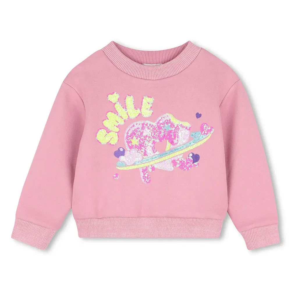 Детский свитшот с флисовой подкладкой Billieblush, Pink