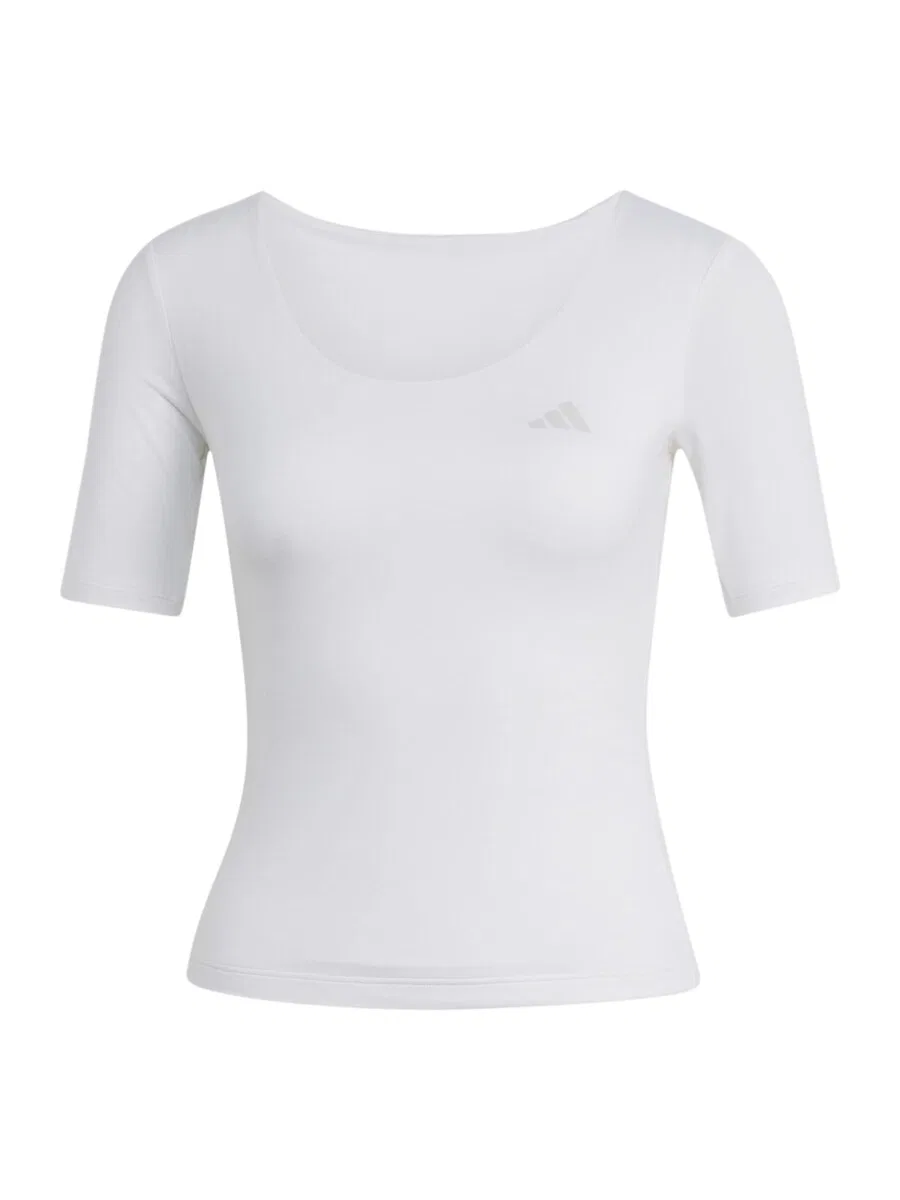 Спортивная футболка ADIDAS PERFORMANCE Performance Shirt 'ALL ME ESS' белого цвета