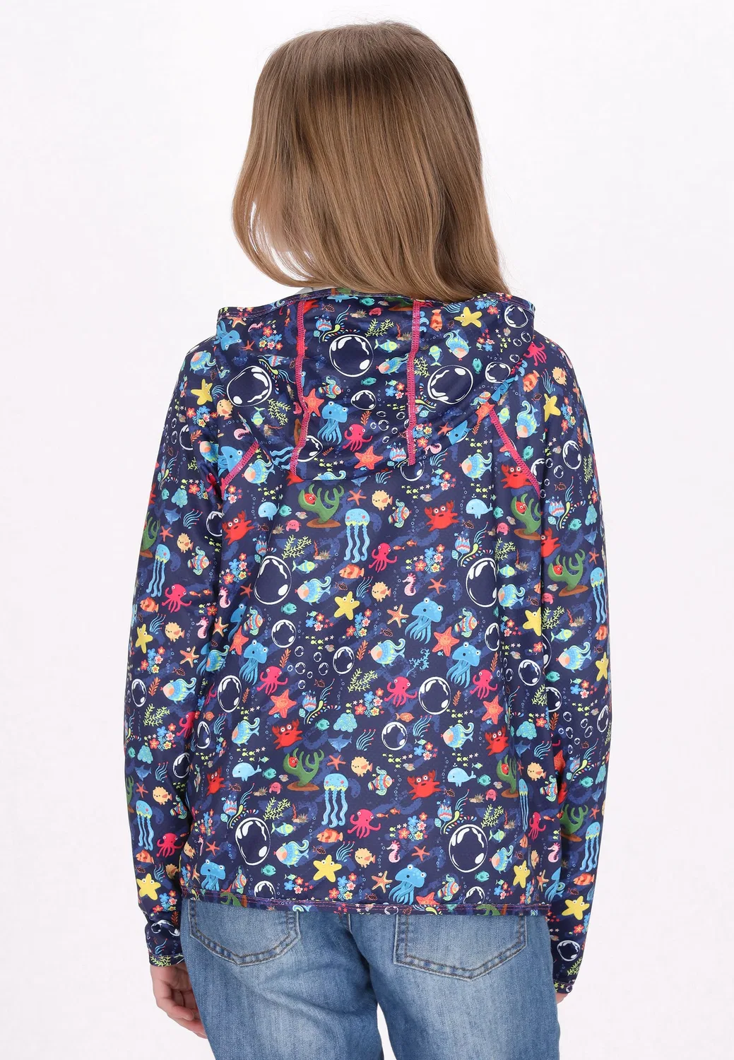 Детская куртка с капюшоном myMo, Navy Multicolor — фото 4