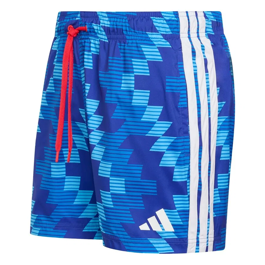 Плавки-шорты ADIDAS PERFORMANCE 'FB AOP' в синем, лазурном и светло-синем цветах