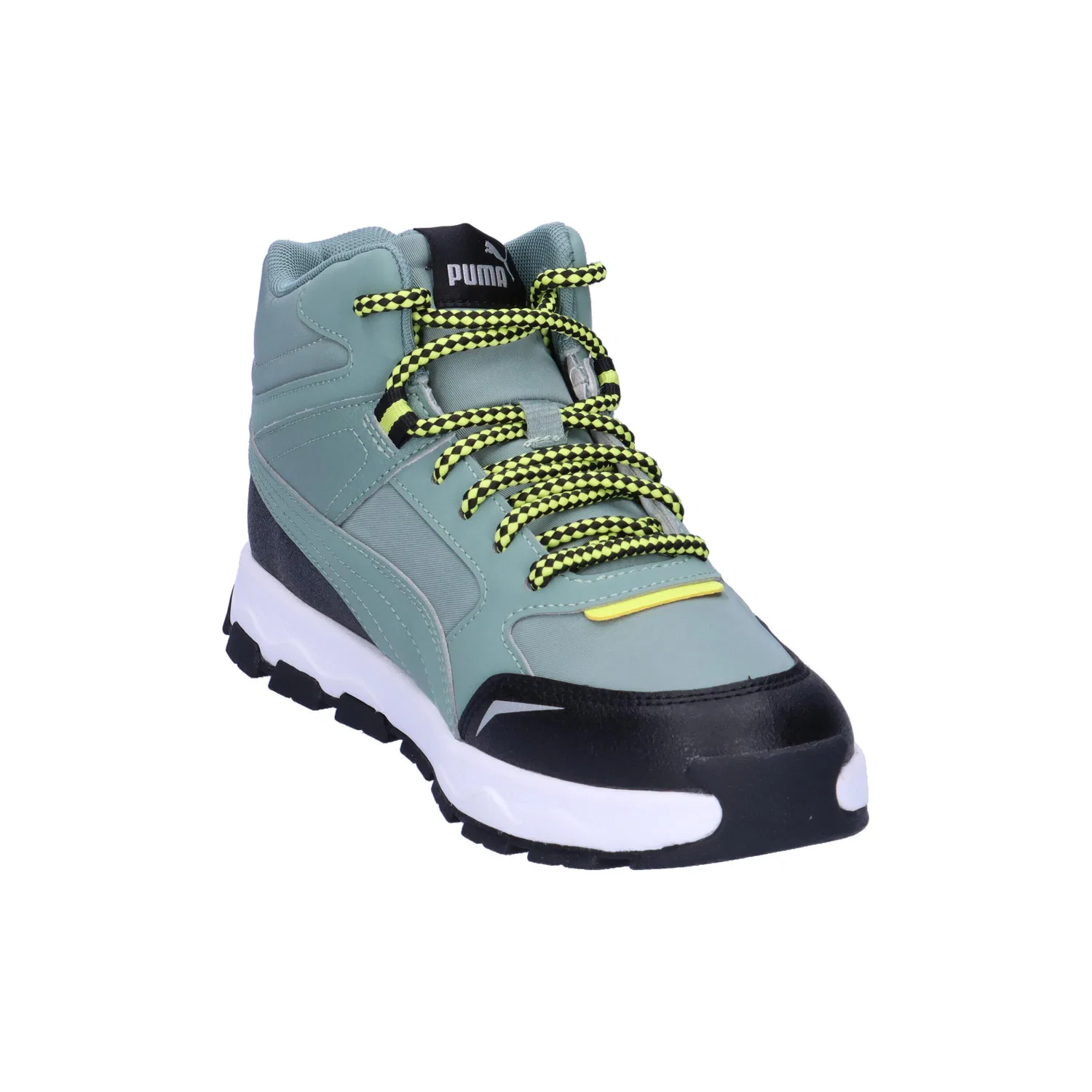 Детские кроссовки с высоким верхом Evolve Trail Jr Puma, Grun — фото 2