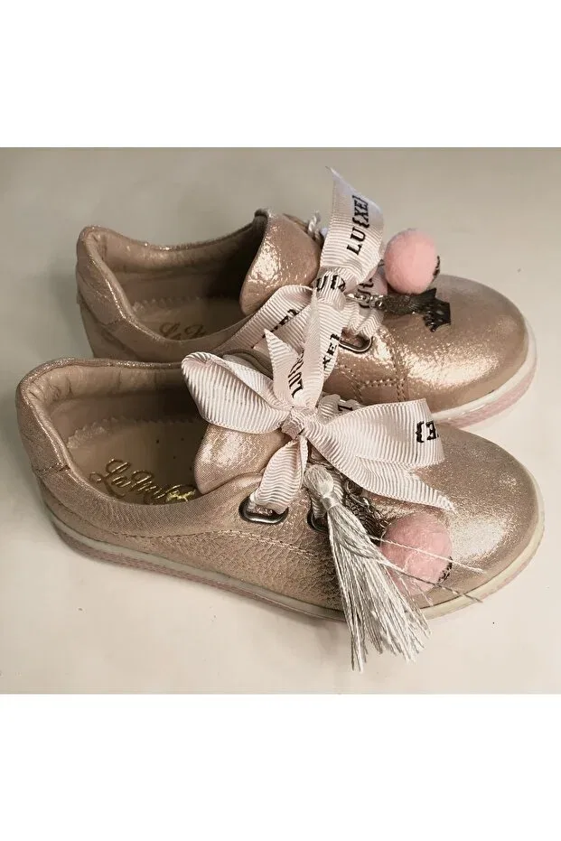 Детские туфли для девочек кожаные Lamiba, Pink Silvery — фото 3