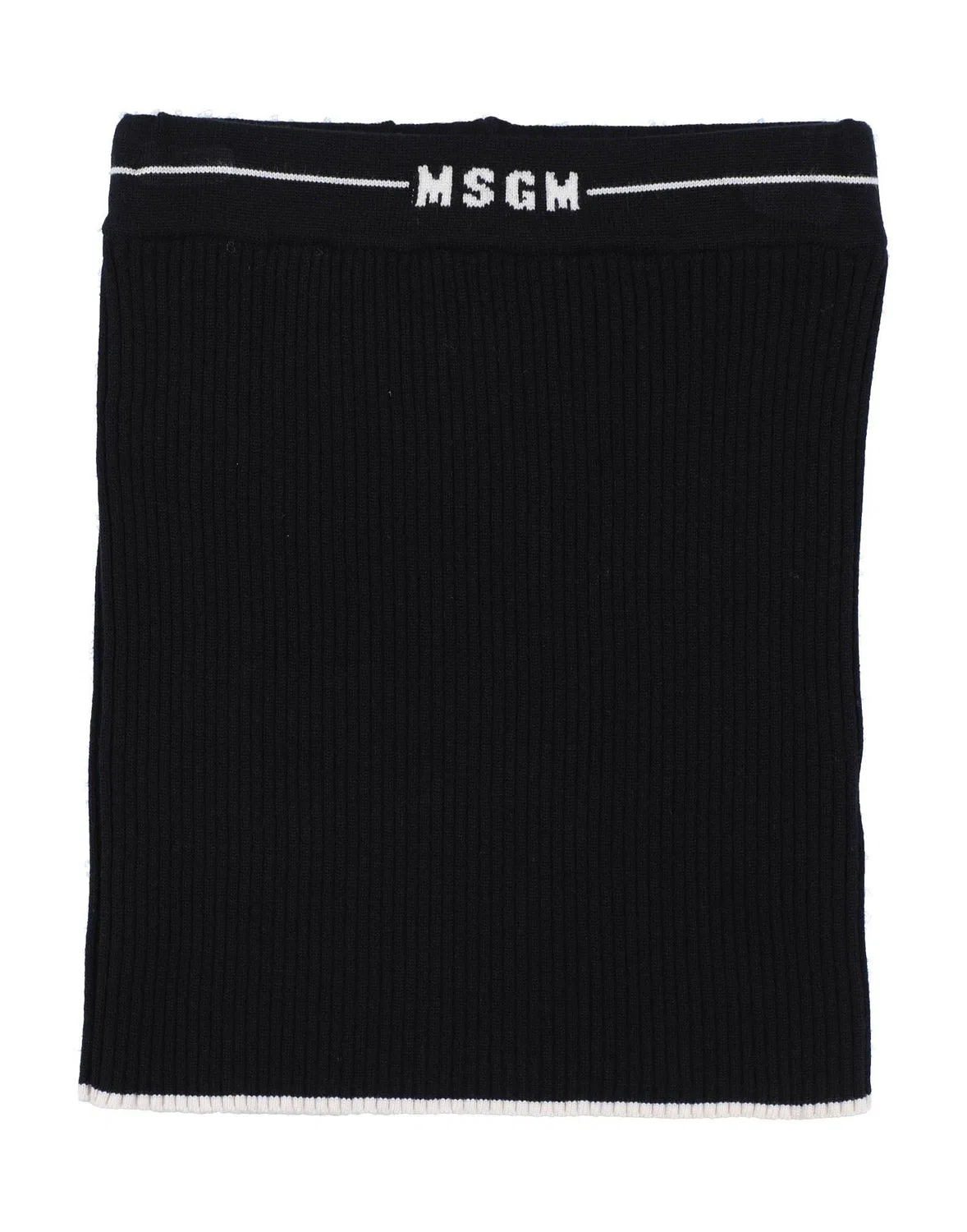 Детская юбка для девочек вязаная Msgm, черный