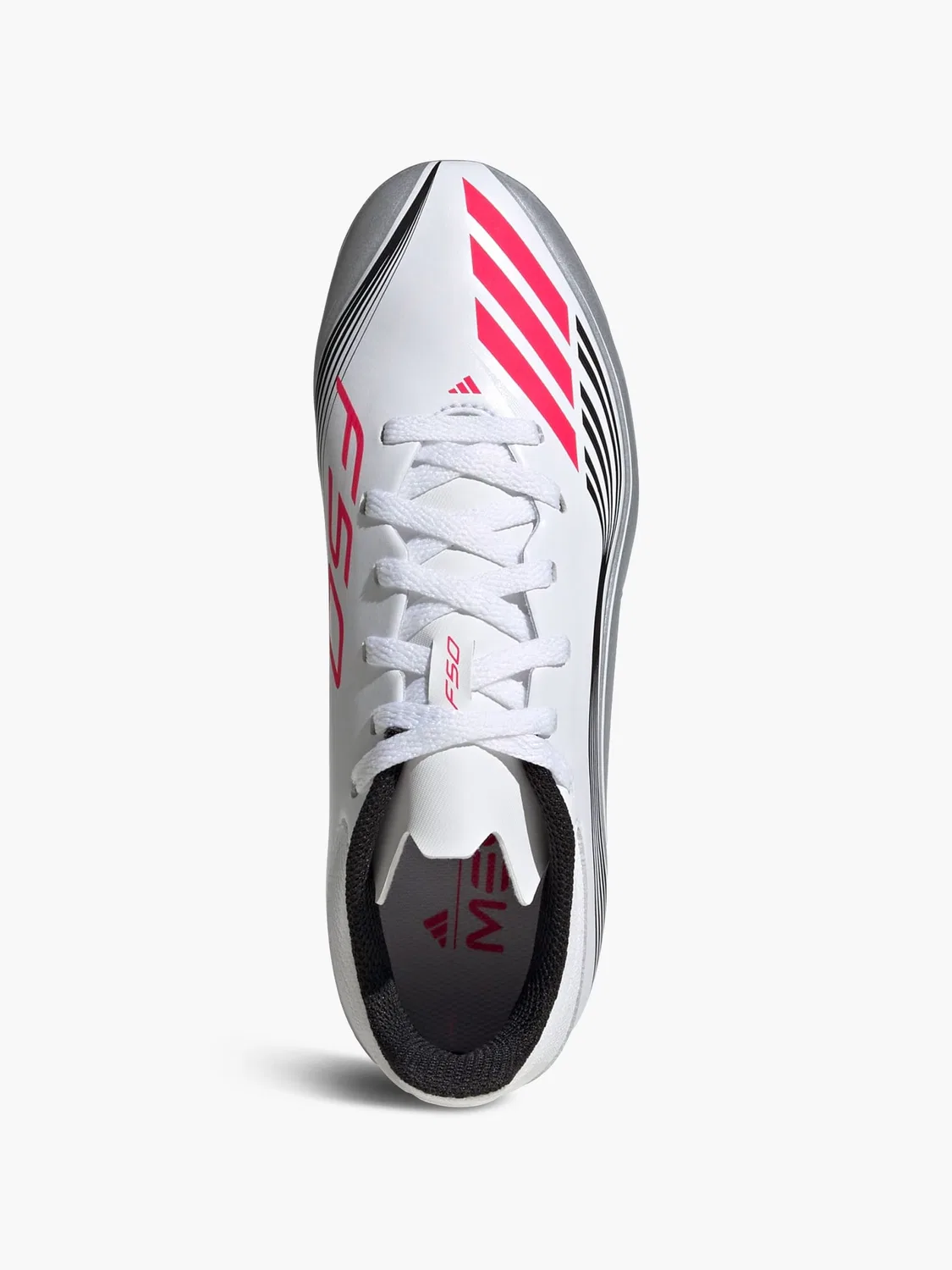 Детские футбольные бутсы с технологией FG/MG Adidas, белый — фото 2