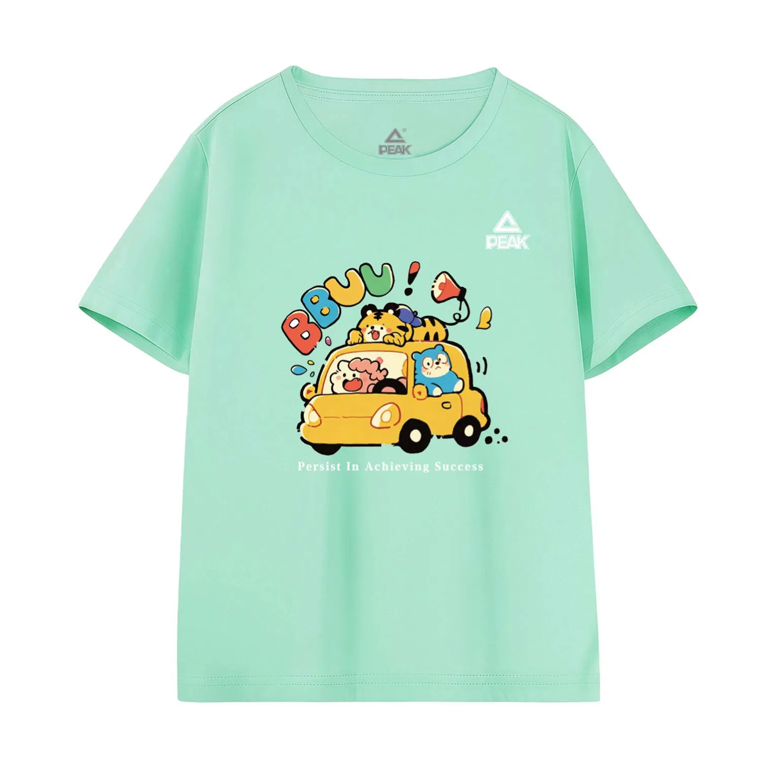 Футболка детская, хлопок, PEAK, Apple Green