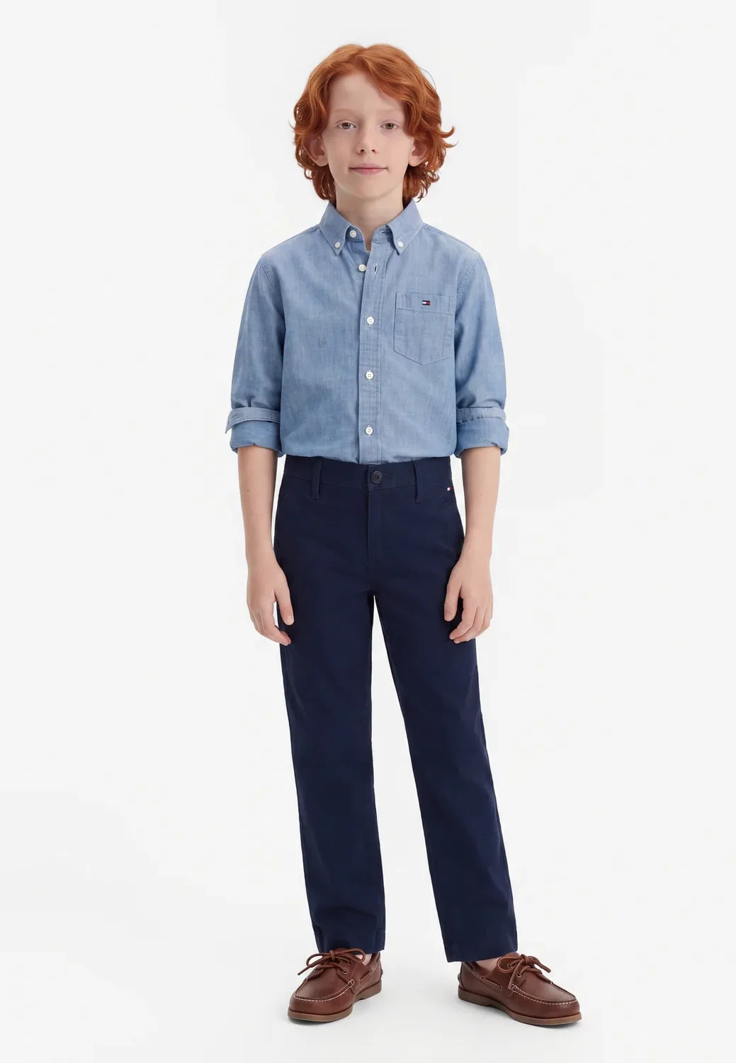 Свободные брюки в елочку Tommy Hilfiger, Dark Blue