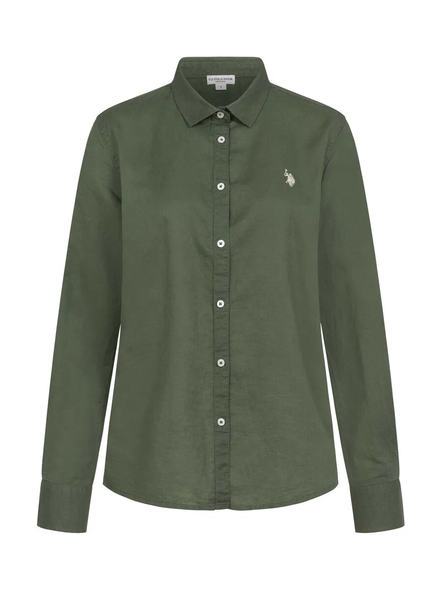 Блузка оливкового цвета U.S. POLO ASSN.