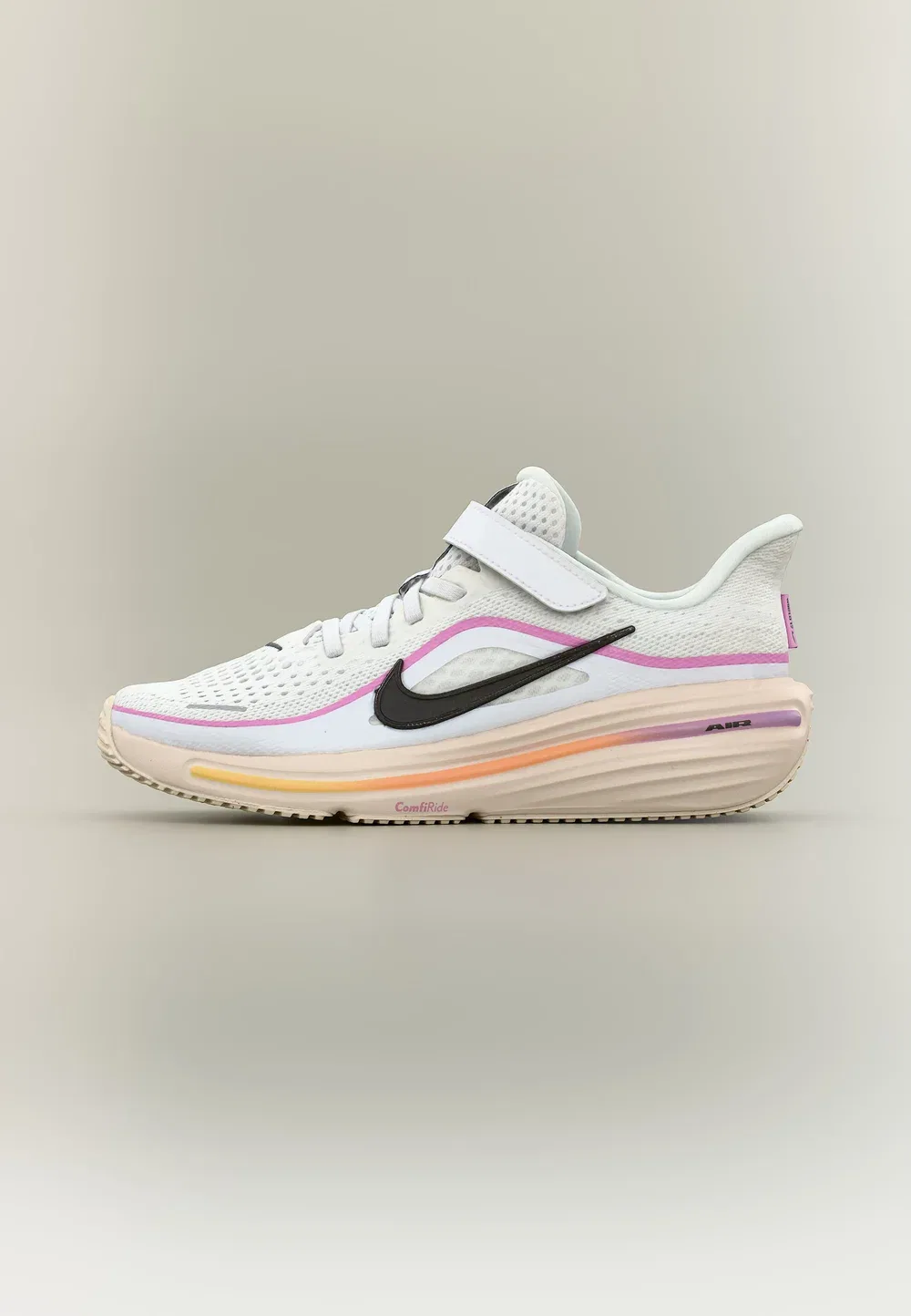 Кроссовки Air Winflo 12 унисекс для бега по улицам Nike Performance, White/Black/Light Magenta/Chalk/Tangerine Tint/Orange Pulse
