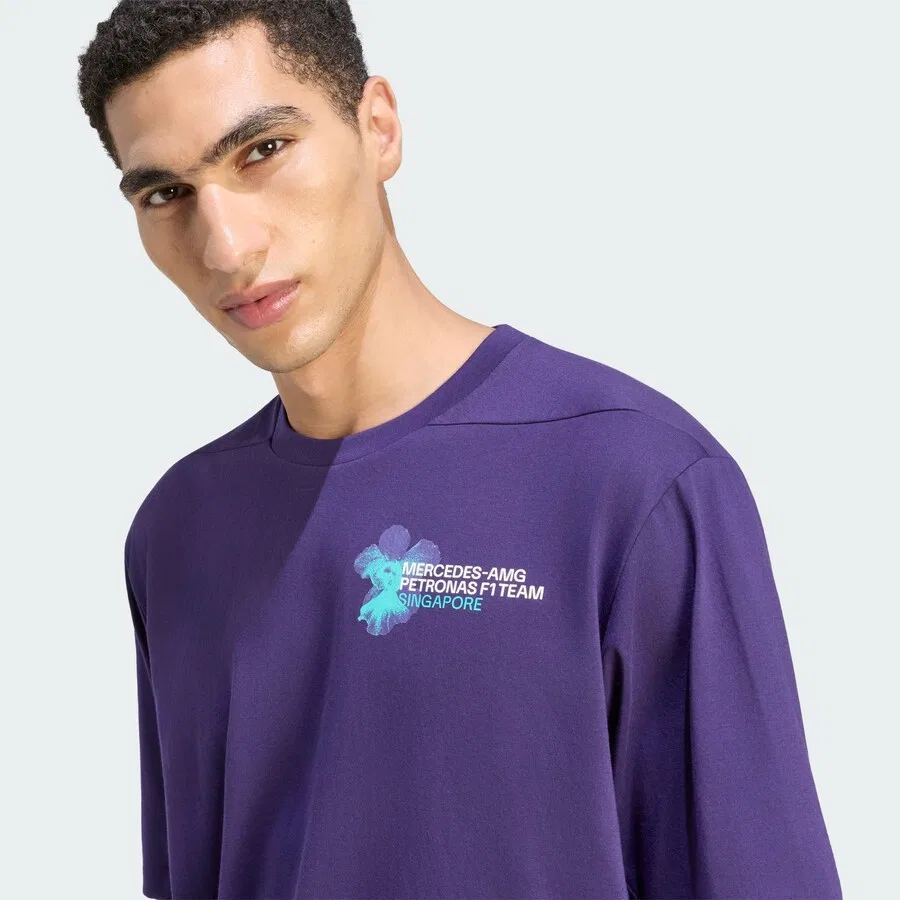 Спортивная футболка ADIDAS PERFORMANCE Performance Shirt фиолетового цвета — фото 2
