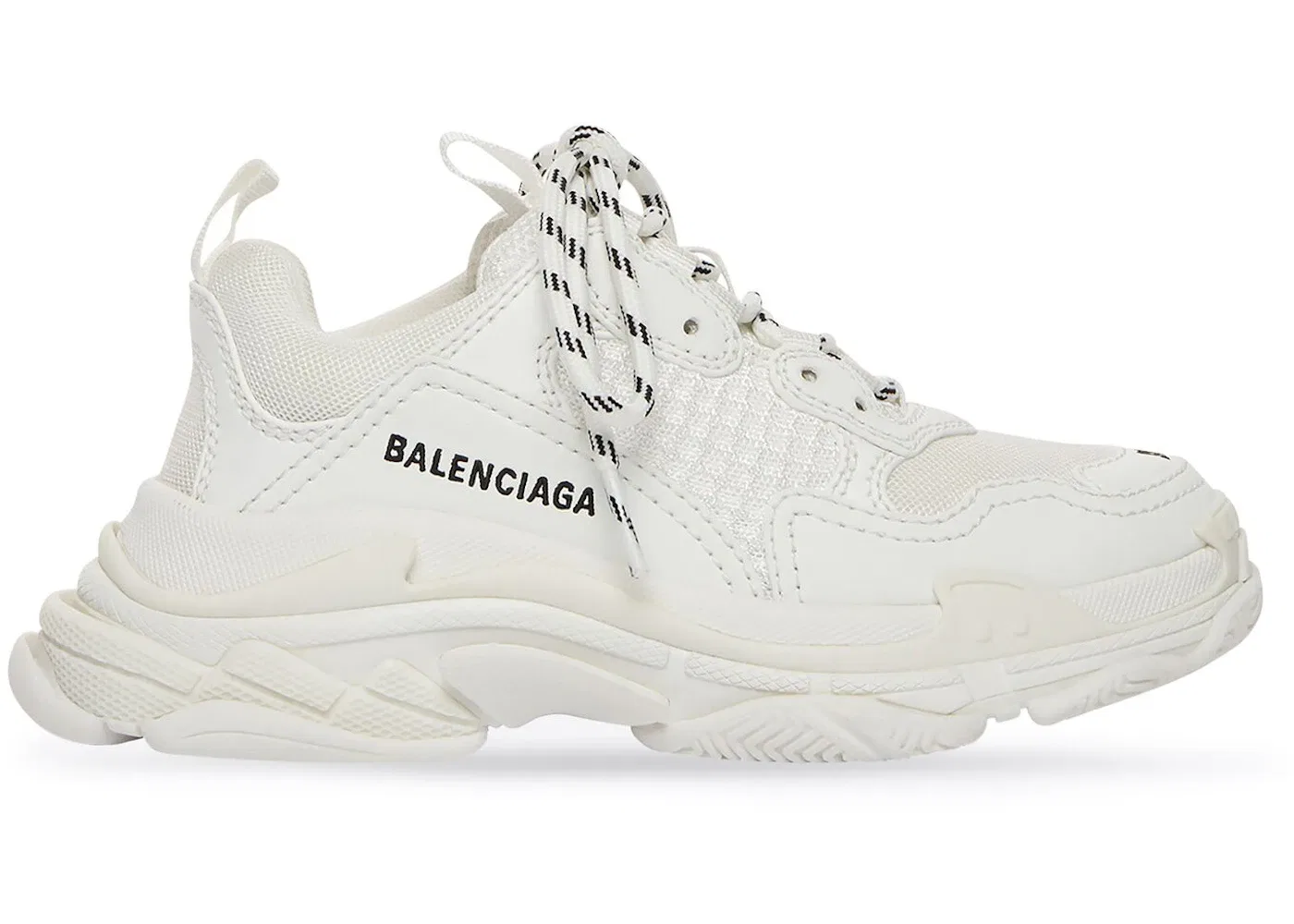 Детские кроссовки Balenciaga Triple S, на толстой подошве, White
