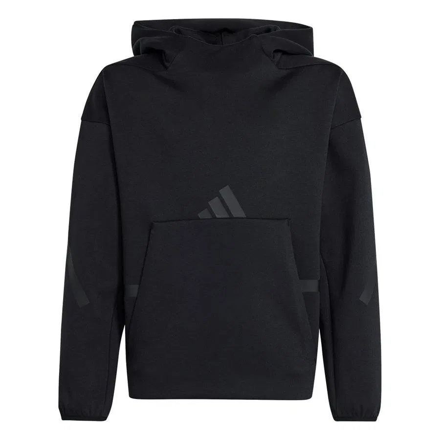 Детский свитшот Regular Fit с капюшоном J Z.N.E. HD adidas, Черный — фото 3