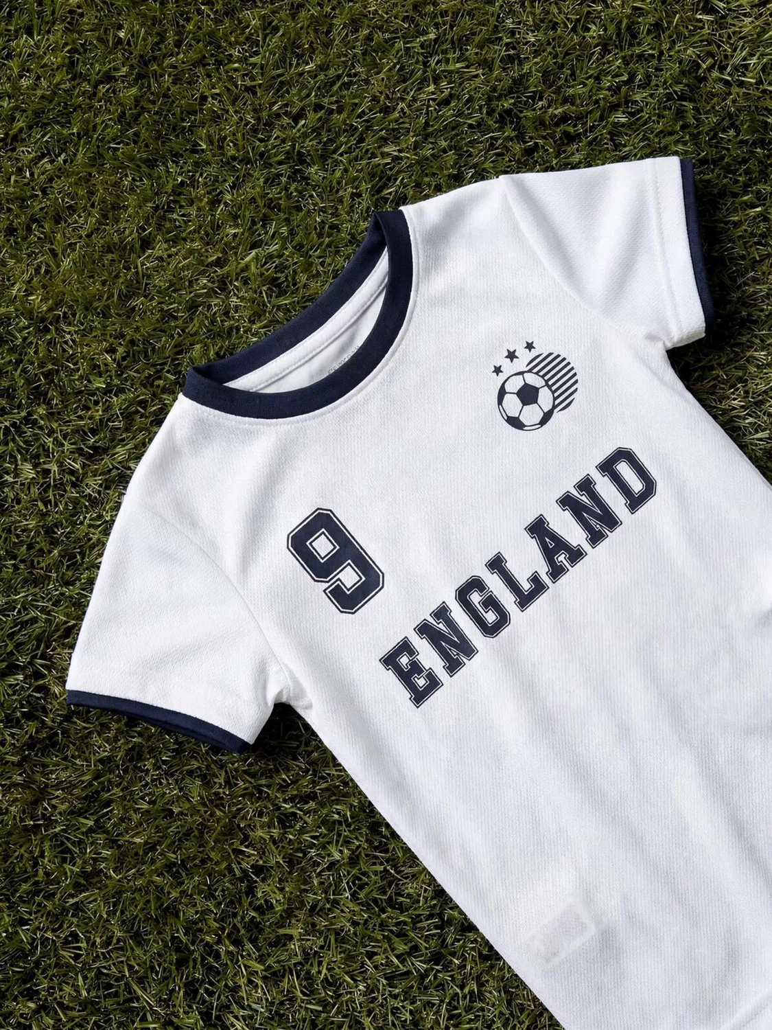 Комбинезон Name It White Baby Football England, белый — фото 2