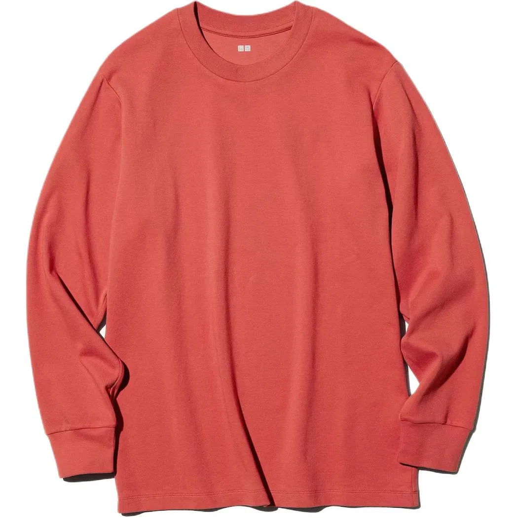 Мужская футболка с круглым вырезом Dark Orange UNIQLO, Dark Orange