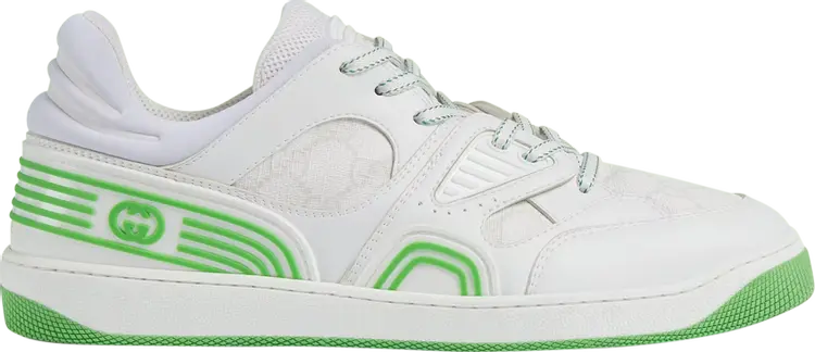 

Кроссовки Gucci Basket Low White Demetra Green, белый