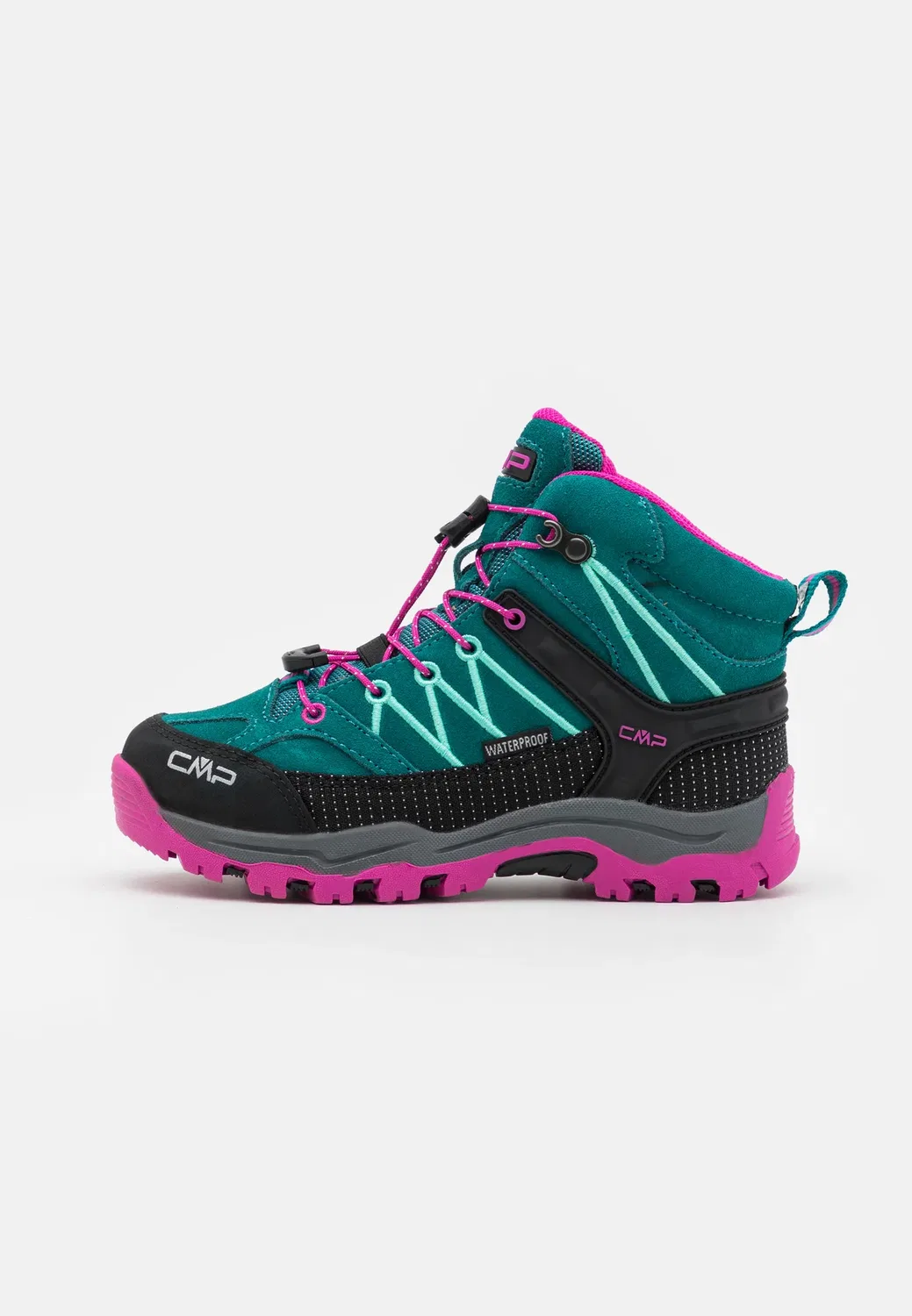 Детские походные ботинки Rigel Mid WP унисекс Cmp, Lake/Pink Fluo