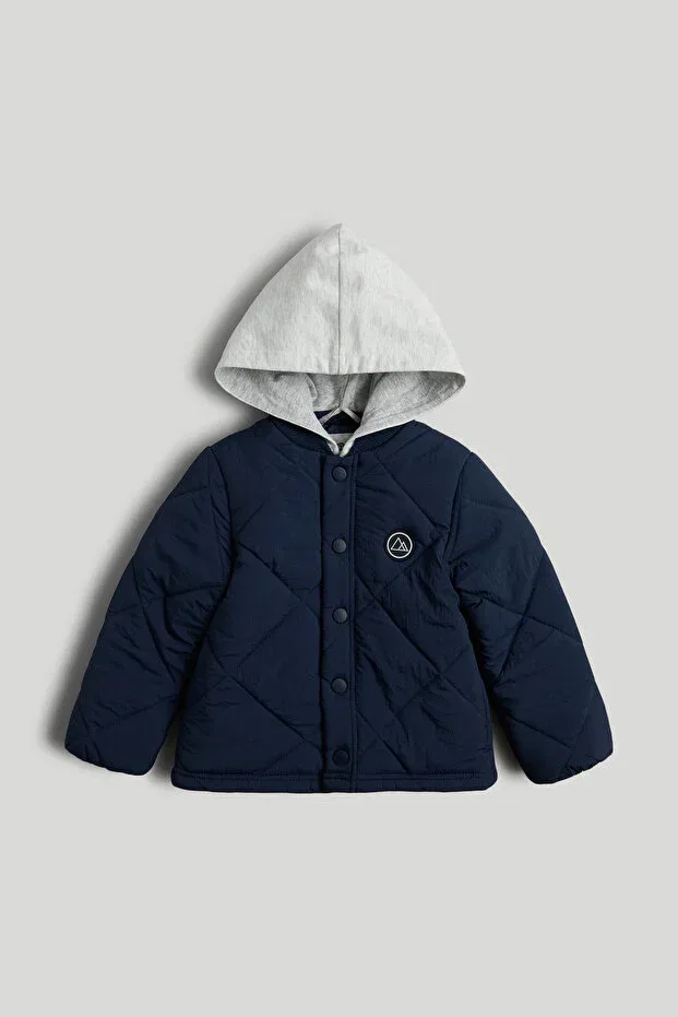Детское пальто для девочек с капюшоном Mothercare, Navy Blue