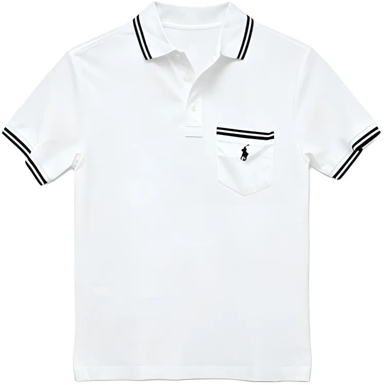 Рубашка-поло мужская хлопковая, Polo Ralph Lauren, White
