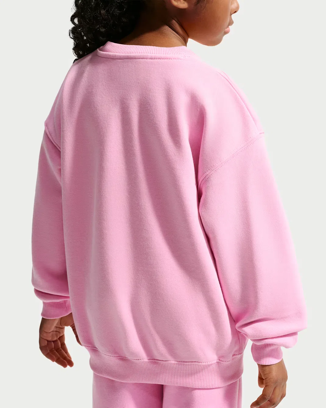 Детская флисовая футболка большого размера от Little Kids' Studio Nike Sportswear, Pink Rise — фото 2