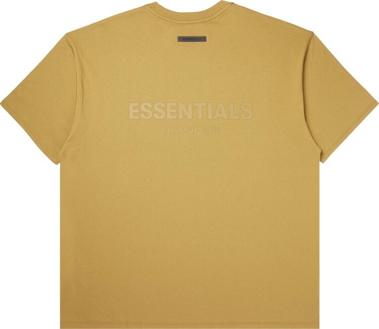 Футболка Fear of God Essentials Short-Sleeve Tee 'Amber', желтый — фото 3