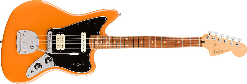 

Fender Player Jaguar, накладка на гриф Pau Ferro, цвет Capri Orange — MX22028406