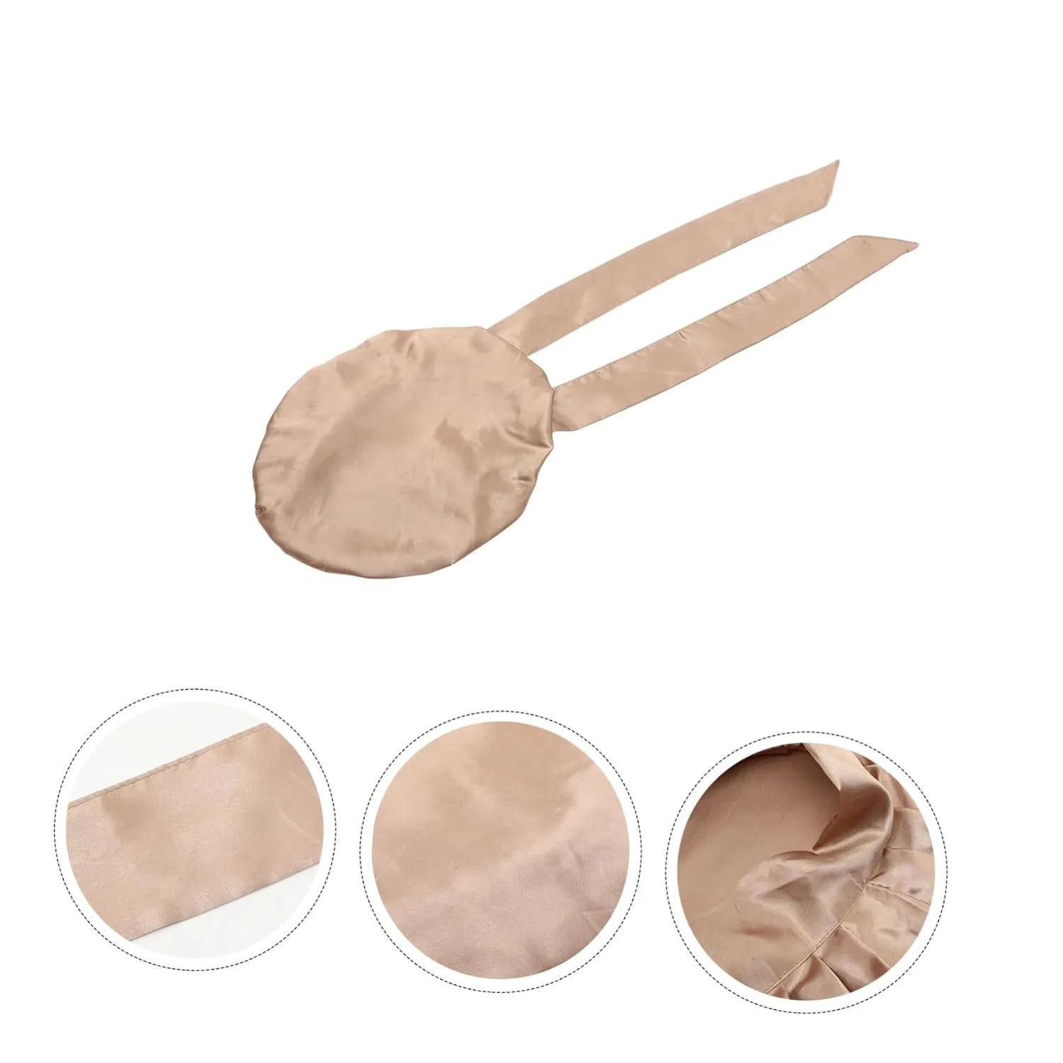 Шапочка для душа Satin Streamer, сатин, 33x33 см, Khaki Belliffy — фото 4