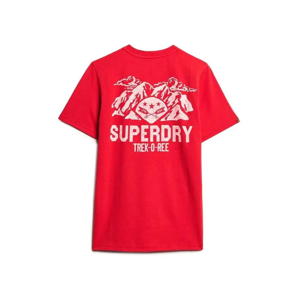 Мужская футболка с графическим принтом Outdoor Lo-fi Superdry, Rot — фото 2