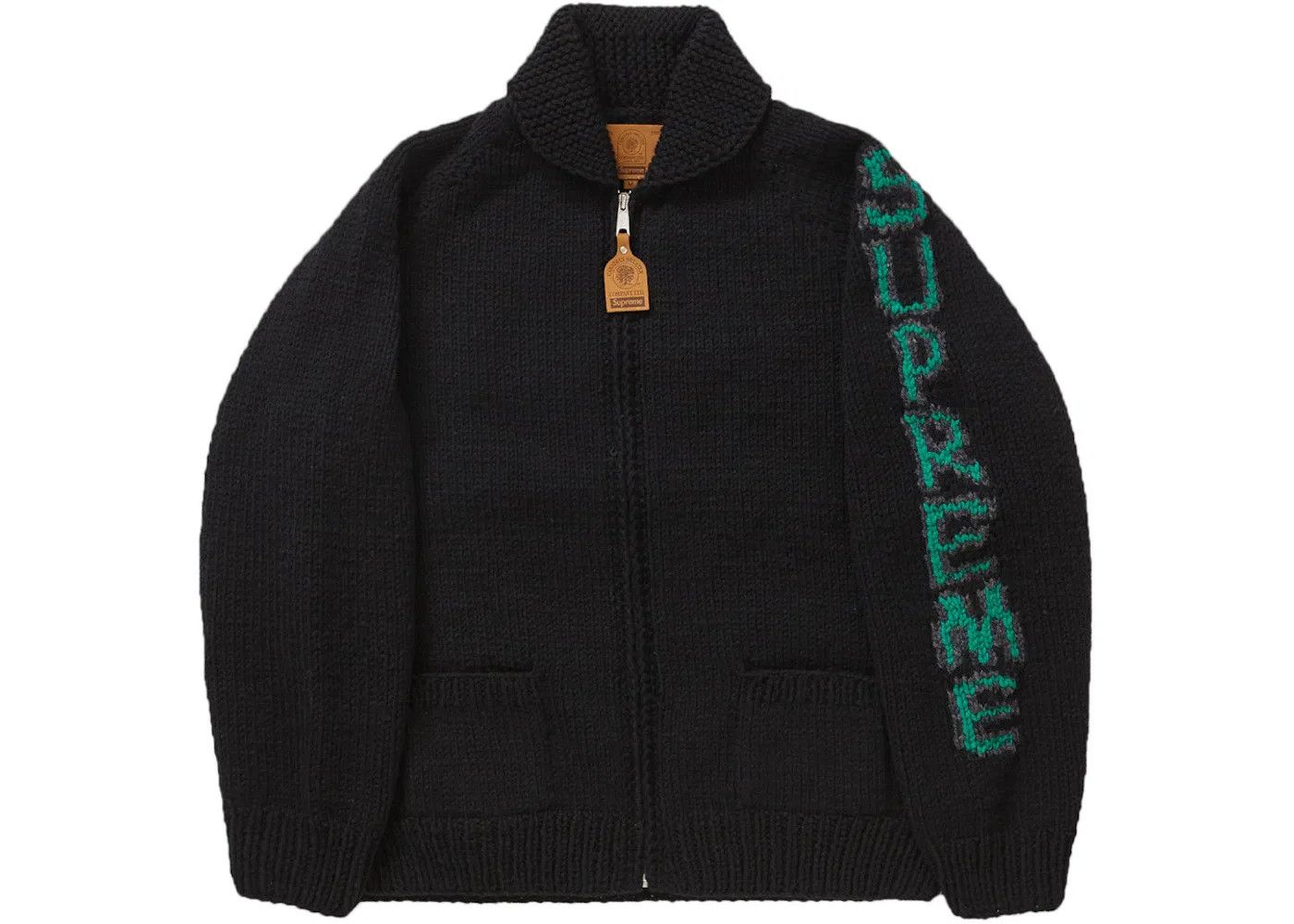 Мужской свитер с узором Supreme Camacho Cowichan Supreme, Black