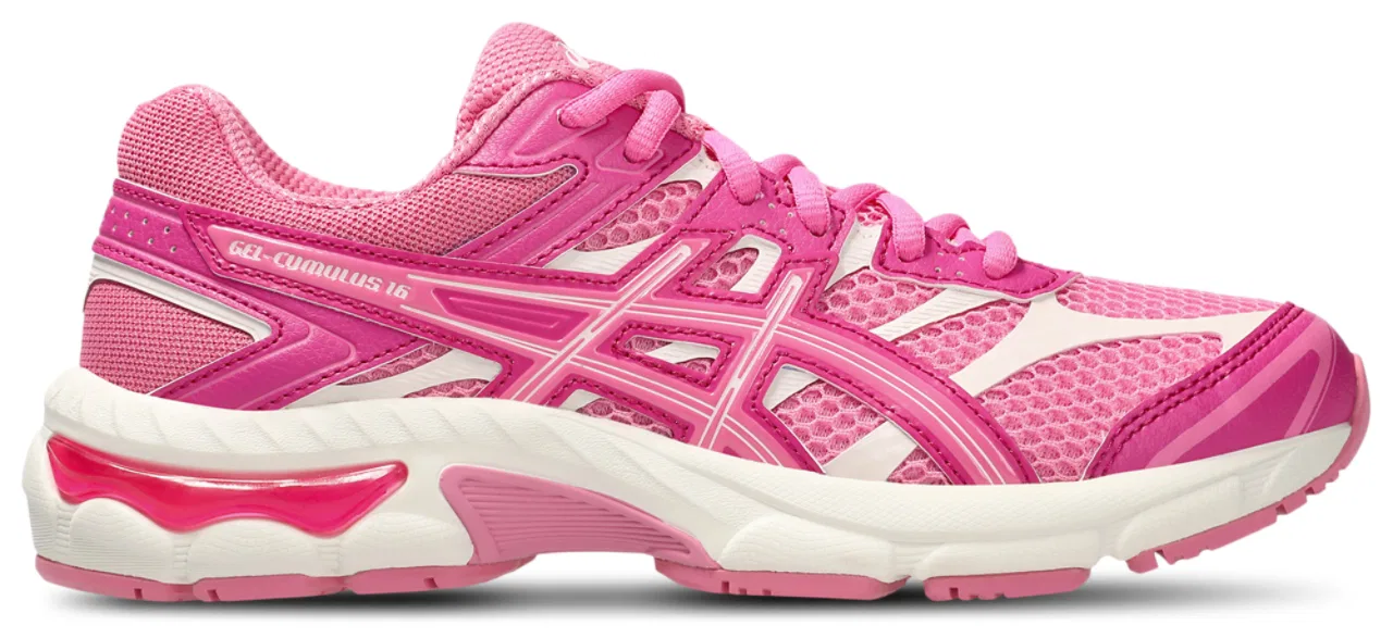 Детские кроссовки для девочек с технологией GEL ASICS GEL-Cumulus 16, Pink/White