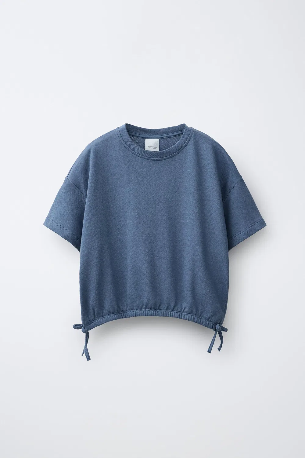 Комплект из футболки с бантиками и спортивных брюк ZARA, Mid-Blue — фото 2