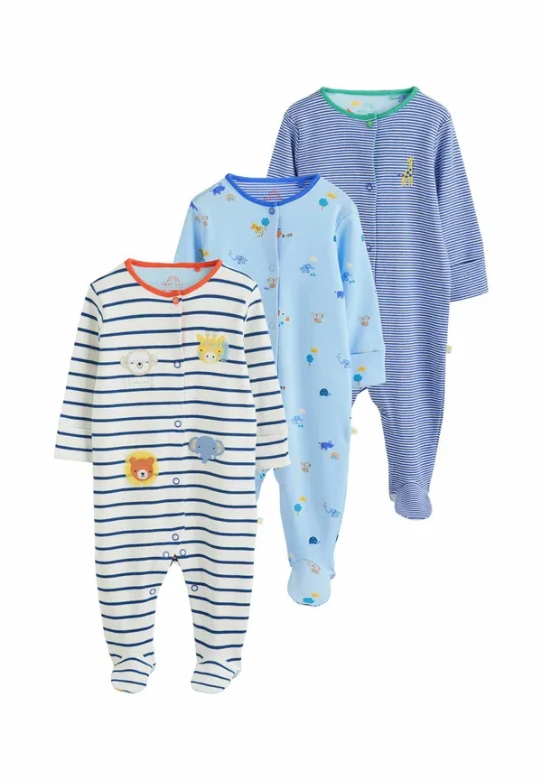 Комплект пижам с животными Regular fit - 3 pack - sleep suit Next Safari, синий