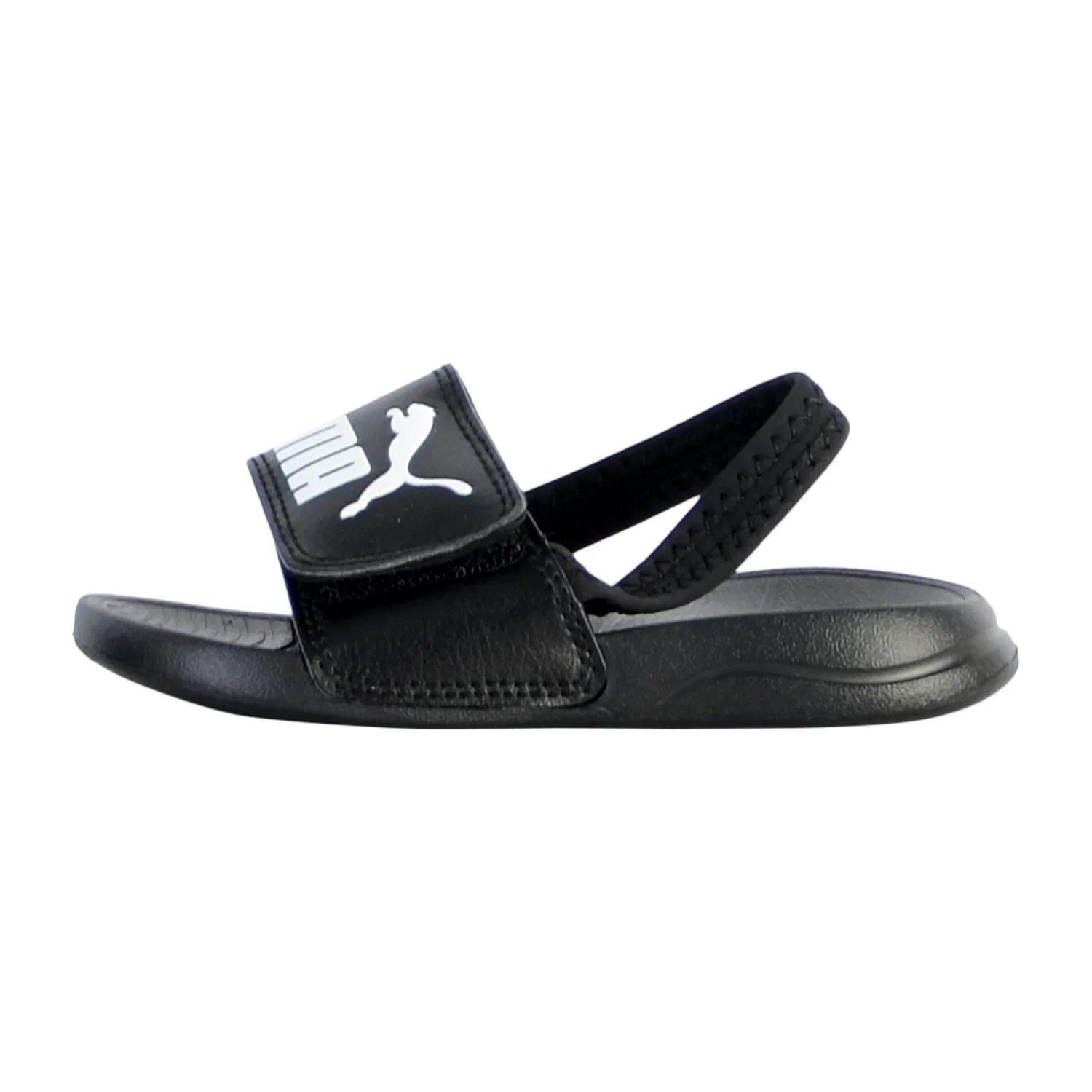 Сандалии детские с липучкой Popcat 20 Backstrap AC Puma, черный