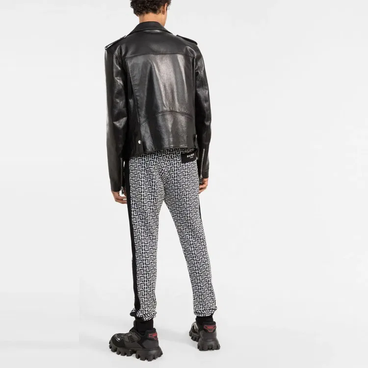 Мужские спортивные брюки из трикотажа Knitted Sweatpants BALMAIN, черный — фото 4