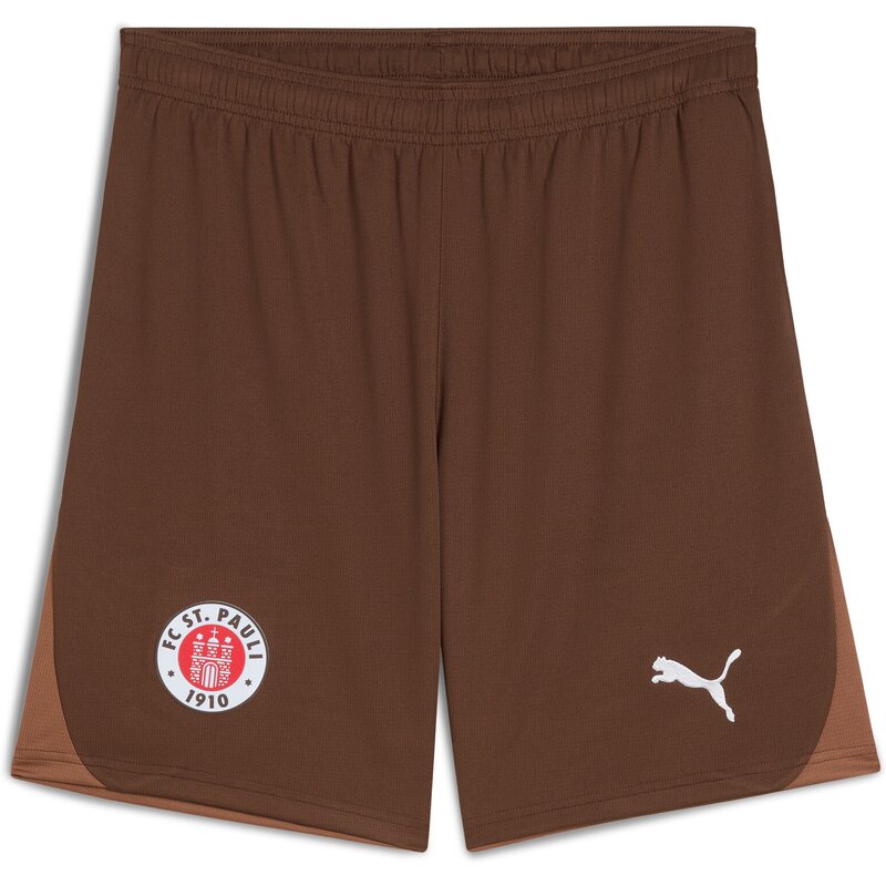 

Шорты fcsp домашние шорты Puma, цвет espresso brown-puma white