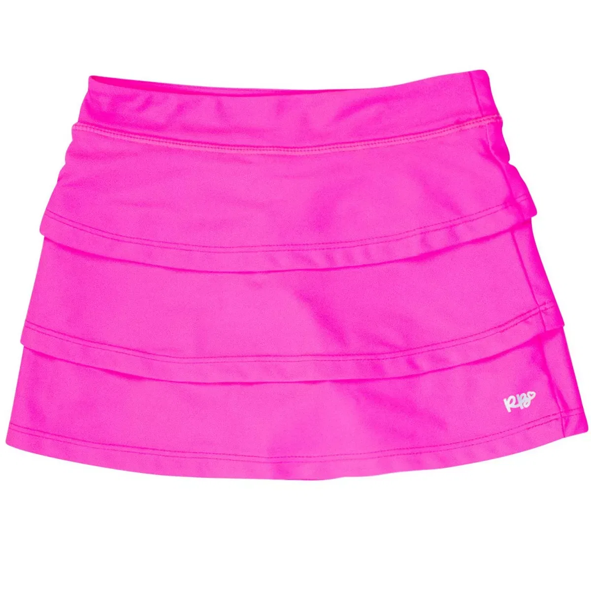Детская юбка-шорты для девочек с защитой UPF 50+ RuffleButts, Neon Magenta