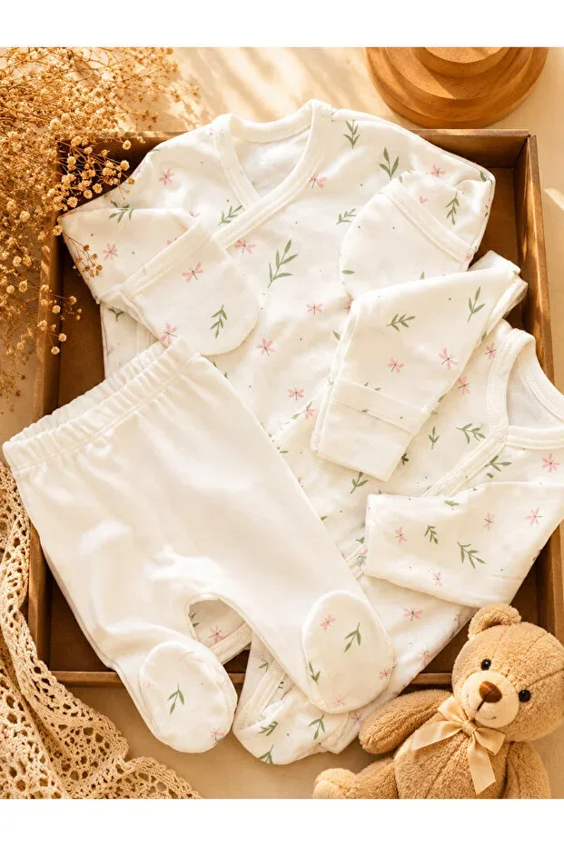 Детский комплект одежды для новорожденных хлопковый Bobby Baby, White — фото 2