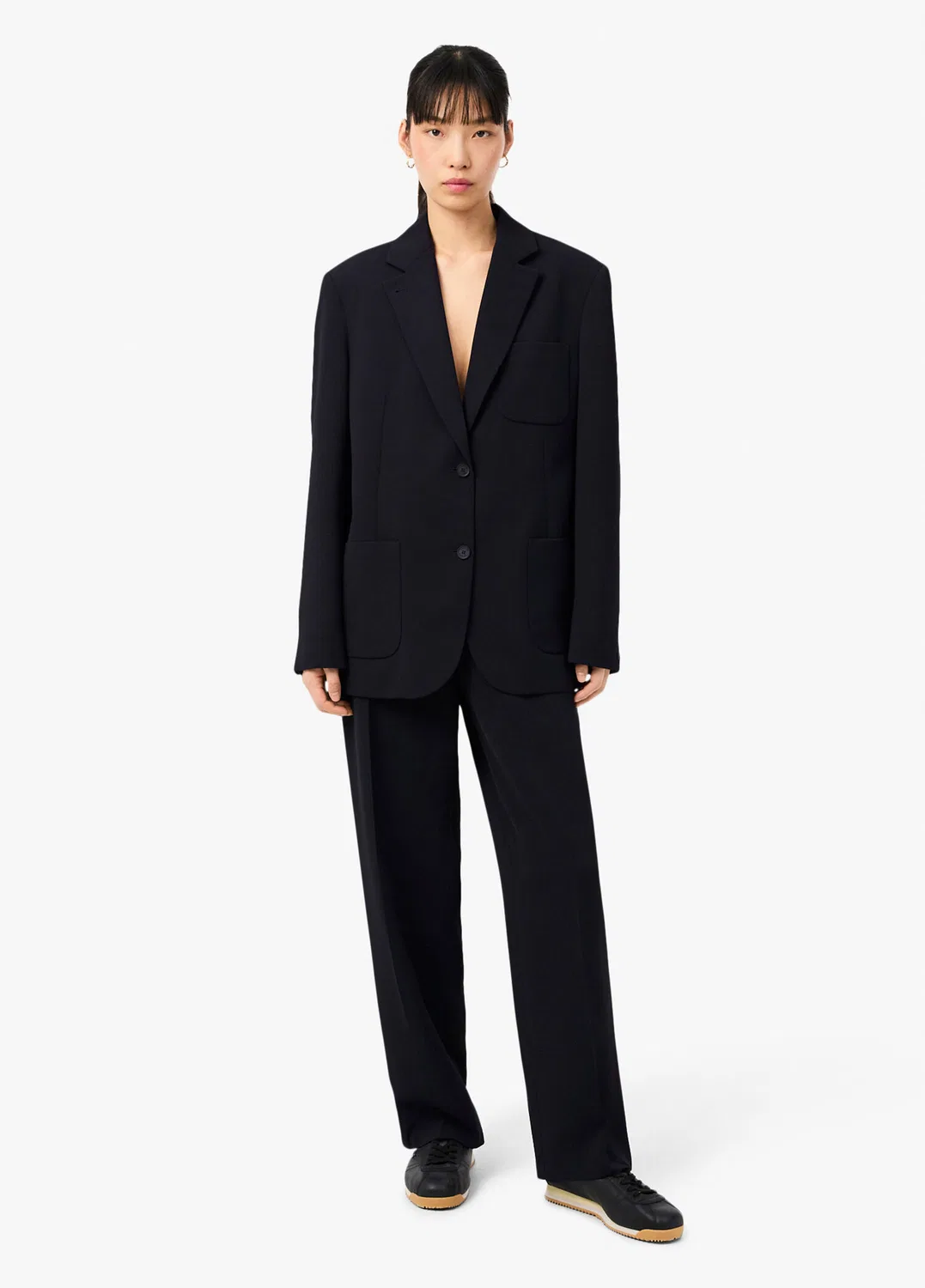 Брюки Lacoste oversize fit, navy — фото 2