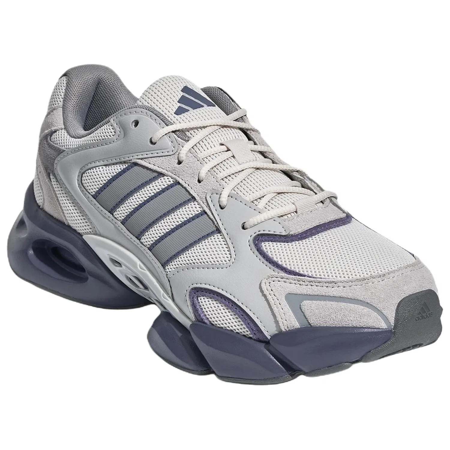 Детские кроссовки с толстой подошвой MEGASTRIDE Adidas, Light Gray/Gray/Soft Violet — фото 4